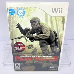 Greg Hastings Paintball 2 Nintendo Wii Video Game Complete 2009 Shooter